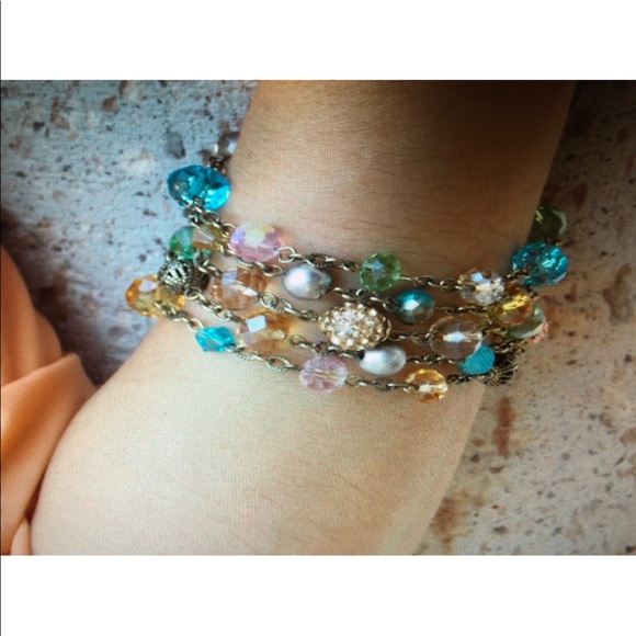 Gemstone Multi Strand Bracelet - Picture 5 of 7